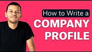 What is a Company Profile: the first company presentation you should design