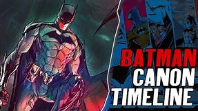 The Entire CANON BATMAN UNIVERSE TIMELINE | Batman Lore