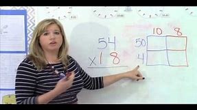 4th Grade Mathematics - Lesson 3: Multi-digit multiplication using the Area Array Model