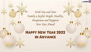 Advance HNY 2022 Greetings For New Year's Eve: Wish Happy New Year With WhatsApp Messages, Images, HD Wallpapers, Quotes and SMS! | 🙏🏻 LatestLY