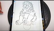 HOW TO DRAW A FOO DOG! *TATTOO JOURNEY - EPISODE 9*
