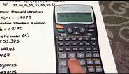 Standard deviation and other statistical calculations using the Sharp EL-531W calculator