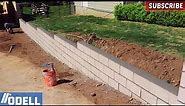 How to Build a Retaining Block Wall