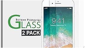 amFilm Essential Screen Protector for Apple iPhone SE 3 SE2, iPhone 8, iPhone 7, iPhone 6S iPhone 6 4.7", Premium 9H+ Tempered Glass, Anti-Scratch, HD-Clear and Touch-Sensitive, Case Friendly, 2 Pack