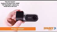 PHILIPS GS3201 | GoSure Car Dash Cam 1080P 132° Day/Night + Samsung 64GB Micro SD Card