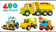Car cartoon for kids & Leo the Truck full episodes. Street vehicles & construction vehicles for kids