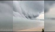 Wild storm clouds roll in over Lake Superior