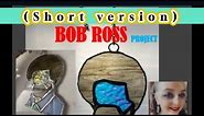 Bob Ross stained glass (Short version) #bobross #stainedglass #stainedglassart #soldier #soldering