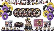 NYSRZY Harry Birthday Party Supplies Potter Party，Dinner & Dessert Plates, Table Cover, Cups | Great for Fantasy/Wizard/Magic Birthday Themed Parties (10-HALIBOTE-E1)