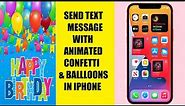 How to send animated wishes & greetings through SMS text message in iPhone