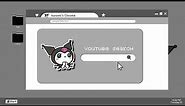 cute aesthetic (free) intro template| cute kuromi computer intro| no text
