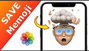 How to save Memoji Stickers to Camera Roll! [2020]