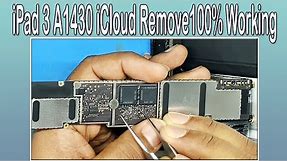 iPad 3 (A1430) iCloud Remove Hardware Method 100% working | How to unlock iCloud locked Apple iPad 3