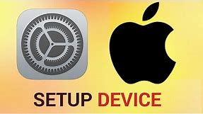 Guide to iPhone settings. Setup your device
