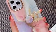 Full-Body Protection Pink Marble iPhone Case