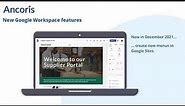 Create new menus in Google Sites