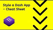 How to Style your Dash App with Bootstrap Cheat Sheet