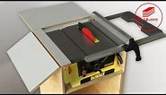 DIY Table saw - Dewalt with folding extension table and outfeed table