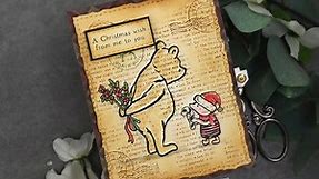 Vintage Winnie the Pooh Holiday Card