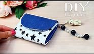 DIY MINI POUCH AWESOME DESIGN // Handmade Purse Wallet Jeans Recycle