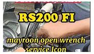Ns160 Fi,Ns200 Fi,Rs200 Fi Ganito gawin nyo pagmayroon open wrench 🔧 service ICON Ang dashboard nyo.