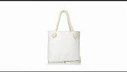 Joy Mangano Chic Sporty Beach Bag with Insulated Cooler