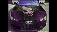 Vinyl Car Hood Wrap Full Color Graphics Decal The Joker Dark Knight Sticker