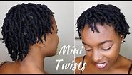 How To SUPER Juicy Mini Twists On Short 4C Natural Hair