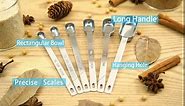 BERYLER® 1 Teaspoon(1Tsp | 5 mL | 5 cc | 1/3 Tablespoon) Single Measuring Spoon, Stainless Steel Individual Spoons, Long Handle Spoons Only