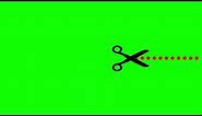 FREE scissor animation green screen