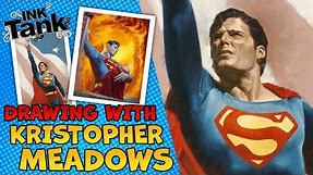 Drawing & Interview with Superman Artist Kristopher Meadows! | Ink Tank Art Print Expo 2022