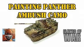 Painting Panther Ambush Camo. Flames of War