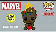 Holiday Groot with Christmas Lights Glow in the Dark Funko POP Vinyl Marvel Specia Edition Exclusive