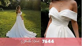 Off-the-Shoulder Winter Wedding Dress | Stella York Style 7644