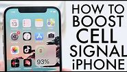 How To Boost Cell Signal On ANY iPhone! (2021)