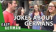 How Germans react to jokes about Germans | Easy German 203