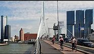 Erasmus Bridge, Rotterdam, Holland, The Netherlands (2024) (4K) WALKING TOUR