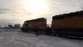 (HD) FULL POWER From STOP! GREAT SOUND! (EMD) SD40-2's