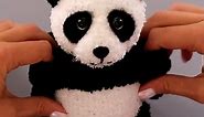DIY panda toy from fuzzy socks! 🐼