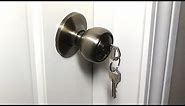 Keyed Entry Door Knob Installation - Door Lock