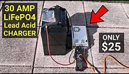 Lowest Cost & Reliable 12V LiFePO4 / Lead Acid Battery 30A Charger!