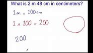 Converting Meters to Centimeters