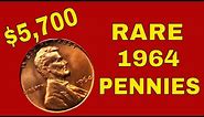 Rare 1964 pennies worth money! Valuable pennies to look for!