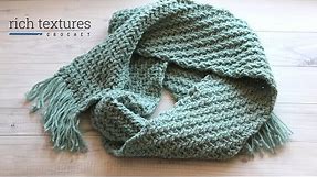 Mountain Ridge Scarf Crochet Pattern