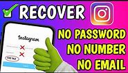 How to Recover Instagram Account Without Email Password And Phone Number (2024)