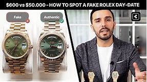 Rolex Day-Date - THE most expensive Rolex watch - Genuine VS Replica - $500 VS $50000