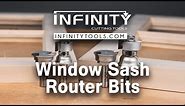 Infinity Cutting Tools - Window Sash Router Bit Set