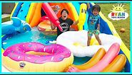 Giant Inflatable Water Slide for kids with Pool Party Giant Floats