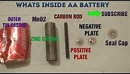 Inside Eveready AA cell/battery | Opening a AA cell