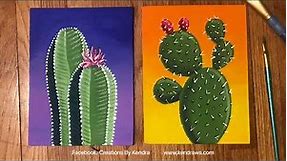 Simple Cactus Painting